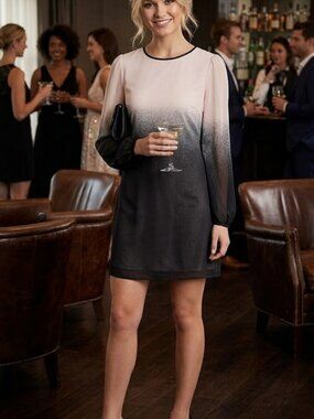 Ted Baker London Miney Speckled Ombré Mini Dress Size 1 US 4